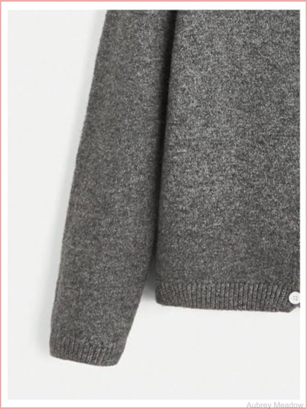 Asymmetrical Button Down Cardigan Long Sleeve Crewneck Knitted Sweater Trendy - Picture 4 of 4